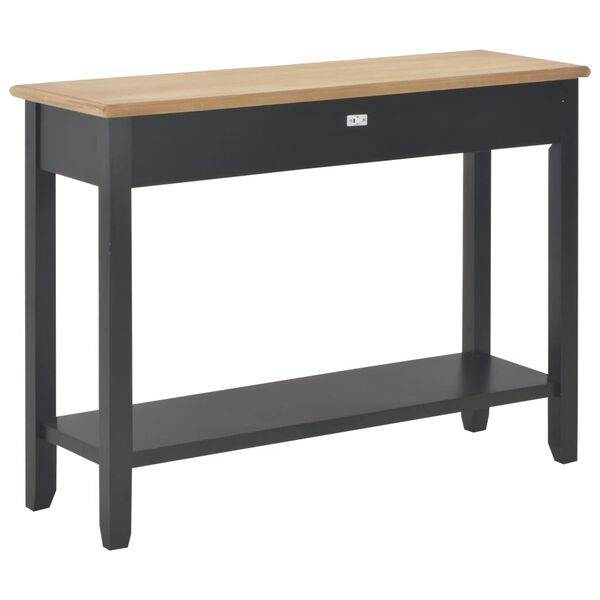 vidaXL Konsolentisch Schwarz 110 x 35 x 80 cm Holz