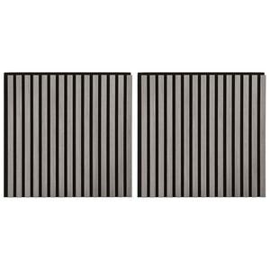 vidaXL Wandpaneele 2 stk. 60,5 x 60 cm Grau