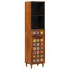 vidaXL Badezimmerschrank Walnuss 38 x 33 x 160 cm