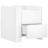 vidaXL Nachttisch Weiß 45x50x50 cm Holzwerkstoff
