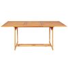 vidaXL 9-tlg. Garten-Essgruppe Massivholz Teak
