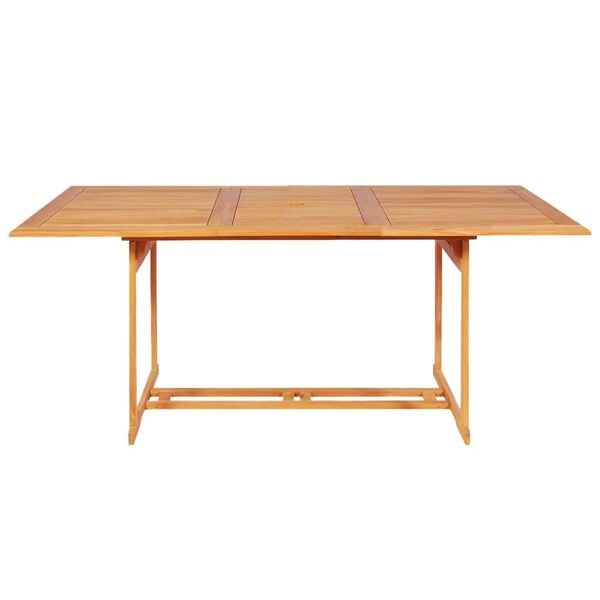 vidaXL 9-tlg. Garten-Essgruppe Massivholz Teak