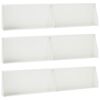 vidaXL St&uuml;tzmauer 6 stk. 100 x 12 x 30 cm Stahl Wei&szlig;
