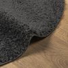 vidaXL Teppich Shaggy Hochflor Modern Anthrazit &Oslash; 80 cm