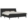 vidaXL Bettgestell mit Matratze Schwarz 180 x 200 cm Samt