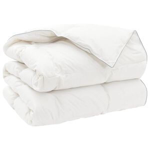 vidaXL Bettdecke FULDA 200 x 220 cm 4 Jahreszeiten 210 GSM Wei&szlig;