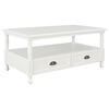 vidaXL Couchtisch Wei&szlig; 100&times;55&times;45 cm Holz