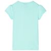 Kinder-T-Shirt Helles Minzgr&uuml;n 104