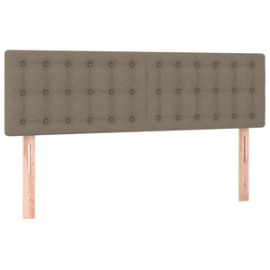 vidaXL Kopfteile Taupe 144x5x78/88 cm Stoff