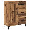 vidaXL Highboard mit Schubladen 2 pcs Altholz Holzwerkstoff