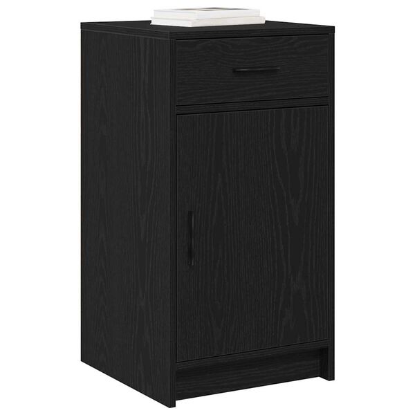 vidaXL Sideboard Schwarz Eichen-Optik 40 x 40,5 x 75 cm Holzwerkstoff