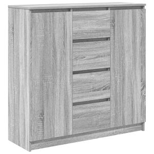 vidaXL Sideboard mit Schubladen Grau Sonoma 100,5x35x98,5 cm