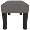 vidaXL Sitzbank Grau 100x30x30 cm Kunstleder