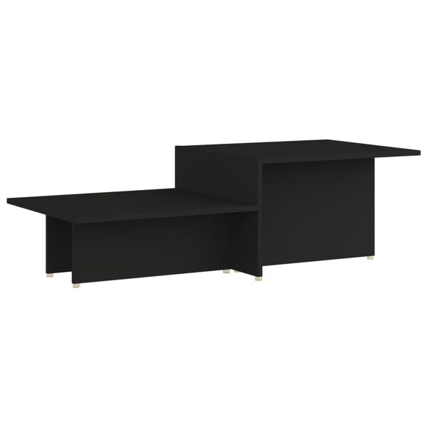 vidaXL Couchtisch Schwarz 111,5x50x33 cm Holzwerkstoff