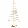 vidaXL Holz Weihnachtsbaum mit St&auml;nder Braun 210 cm Bambus