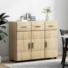 vidaXL Sideboard Sonoma-Eiche 88,5 x 30,5 x 73 cm Holzwerkstoff