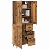 vidaXL Highboard Altholz 69,5 x 34 x 180 cm Holzwerkstoff
