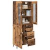 vidaXL Highboard mit Schubladen 2 pcs Altholz Holzwerkstoff