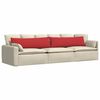 vidaXL Sofakissen 2 pcs Rot 145 x 40 cm Stoff