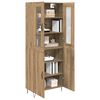 vidaXL Highboard Artisan-Eiche 69,5 x 34 x 180 cm Holzwerkstoff