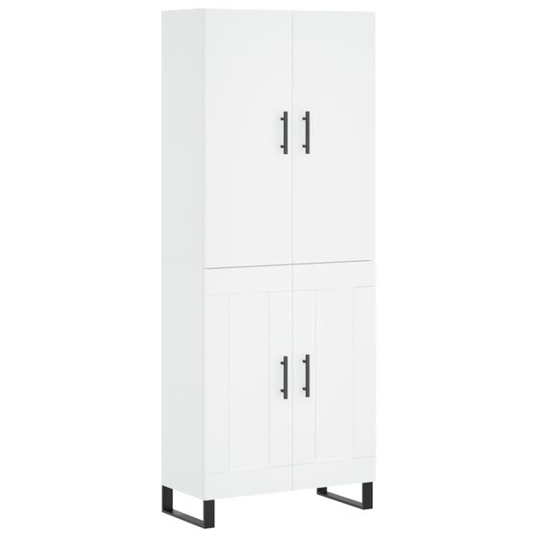 vidaXL Highboard Wei&szlig; 69,5x34x180 cm Holzwerkstoff