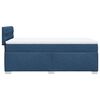 vidaXL Boxspringbett mit Matratze Blau 100x200 cm Stoff