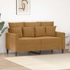 vidaXL 2-Sitzer-Sofa Braun 120 cm Samt