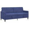 vidaXL Sofa mit Stauraum Polizeiblau 192 x 78 x 87 cm Polyester