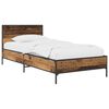 vidaXL Bettgestell mit Kopfteil Altholz 80 x 200 cm Holzwerkstoff