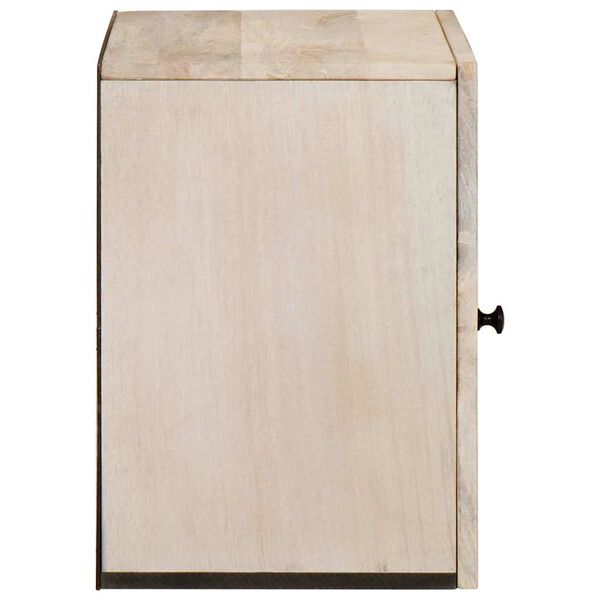 vidaXL Badezimmerschrank mit T&uuml;r Wei&szlig; 38 x 33 x 48 cm Holzwerkstoff