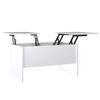 vidaXL Couchtisch Hochglanz-Wei&szlig; 80x50x42,5 cm Holzwerkstoff