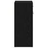 vidaXL Schuhregal Schwarz Eichen-Optik 60 x 35 x 84 cm Holzwerkstoff