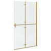vidaXL Walk-In Duschwand Gold 90 x 6.5 x 190 cm