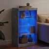 vidaXL Sideboard mit LED-Leuchten Betongrau 60,5x37x100 cm