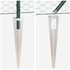 vidaXL Zaunpfosten Gr&uuml;n 25 x 1,6 m (50 mm Geflecht) Stahl und PVC