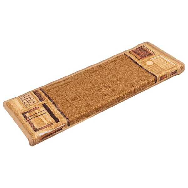 vidaXL Stufenmatten Selbstklebend 5 Stk. 65x21x4 cm Beige