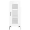 vidaXL Highboard Hochglanz-Wei&szlig; 34,5x34x180 cm Holzwerkstoff