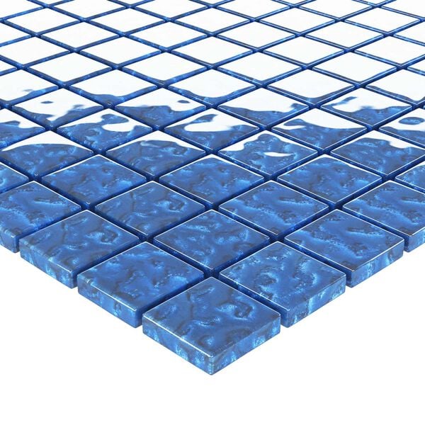 vidaXL Mosaikfliese 11 pcs Blau 50 x 50 cm Glas