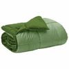 vidaXL Winterbettdecke Gepolstert Gr&uuml;n 135 x 200 cm Mikrofaser