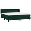 vidaXL Boxspringbett mit Matratze Dunkelgr&uuml;n 160x200 cm Samt