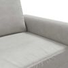 vidaXL 2-Sitzer-Sofa Hellgrau 120 cm Samt
