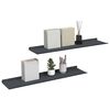 vidaXL Schwebendes Regal 2 pcs Anthrazit 80 x 18 x 2,5 cm Stahl