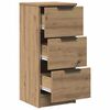 vidaXL Sideboards 2 Stk. Artisan-Eiche 30x30x70 cm Holzwerkstoff