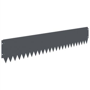 vidaXL Raseneinfassung 10 pcs 103 x 20 cm Stahl Anthrazit