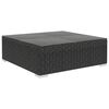 vidaXL 9-tlg. Garten-Lounge-Set mit Auflagen Poly Rattan Schwarz