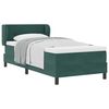 vidaXL Boxspringbett mit Kopfteil Dunkelgr&uuml;n 90 x 200 cm Samt