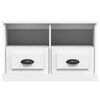 vidaXL TV-Schrank Weiß 80x35x50 cm Holzwerkstoff