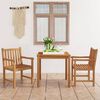 vidaXL 3-teiliges Garten-Ess-Set 80 x 80 cm Massivholz Teak