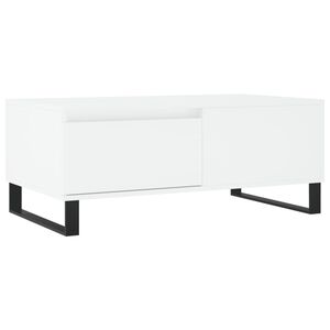 vidaXL Couchtisch Wei&szlig; 90x50x36,5 cm Holzwerkstoff