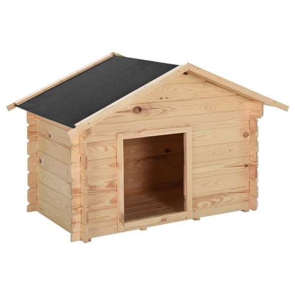 vidaXL Hundeh&uuml;tte 120x70x100,6 cm Massivholz Kiefer 14 mm